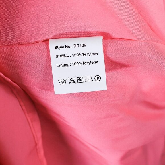 Byinns size M raspberry color floral ruched bodice flutter sleeve dress - NWT - Picture 16 of 16